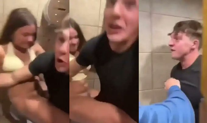 Kansas Bar Girl sextape in a bathroom stall